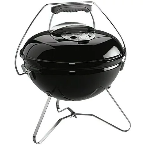 Weber Okrugli roštilj s poklopcem Smokey Joe Premium (Crne boje, Dimenzija rešetke za pečenje: Ø 37 cm)