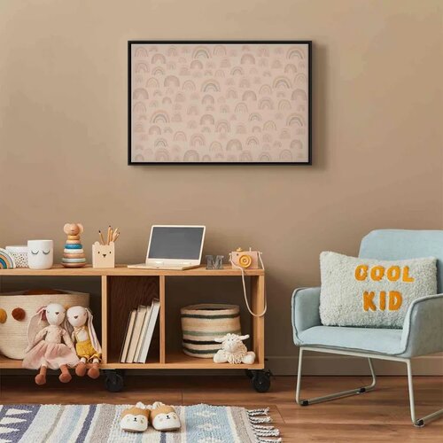  Slika - August Sky - Various Sizes of Rainbows in Calm Colors 60x40 U crnom drvenom okviru Slike