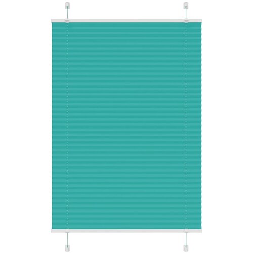 vidaXL Plisirana žaluzija petrolejno zelena 85x150 cm, &scaron;irina blaga 84,4 cm, poliester, (5000298332) Cene