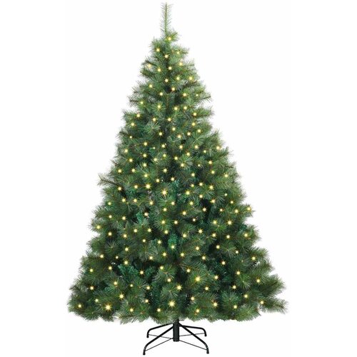  Umjetno božićno drvce s stalakom Zelena 210 cm PE i PVC 130 x 130 x 210 cm Slike