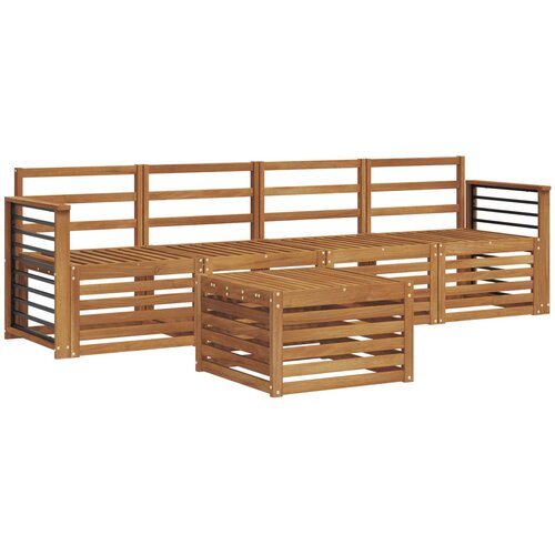  Setovi sofa Čvrsto drvo akacije Slike