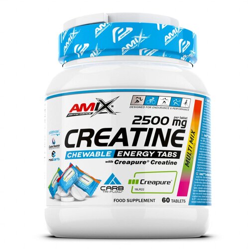 Amix Performance Creatine 2500 mg Chewable Tabs – Creapure kreatin za energiju i snagu Cene