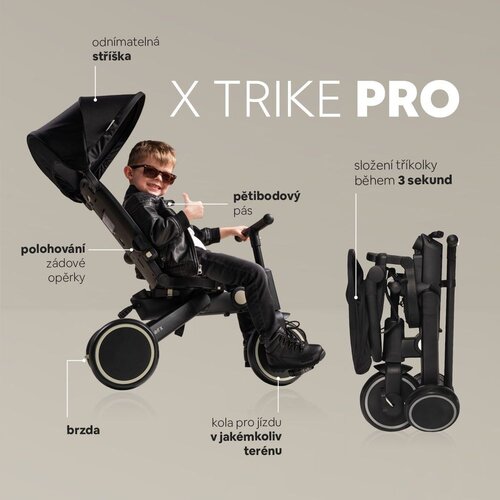 Zopa tricikl X-Trike Pro Coral Pink Slike