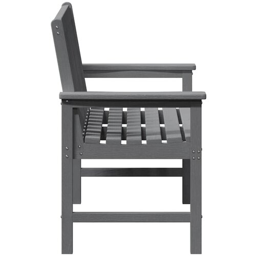  Vrtna klupa Svijetlo siva 120 x 59 x 88 cm HDPE Slike