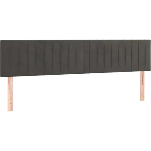 VidaXL Krevet s oprugama i madracem tamnosivi 180x200 cm bar&amp;scaron;unasti Slike