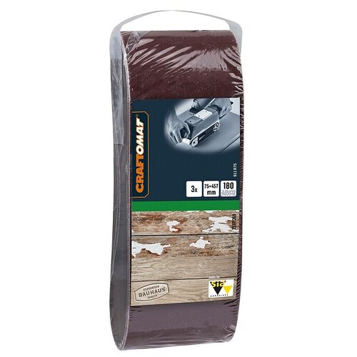 CRAFTOMAT Brusni trak BFWP (Do x Š: 457 x 75 mm, Zrnavost: 180, 3 kos) Cene