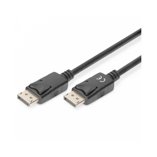 Digitus DisplayPort Priključni kabel [1x Muški konektor DisplayPort - 1x Muški konektor DisplayPort] 3 m Crna