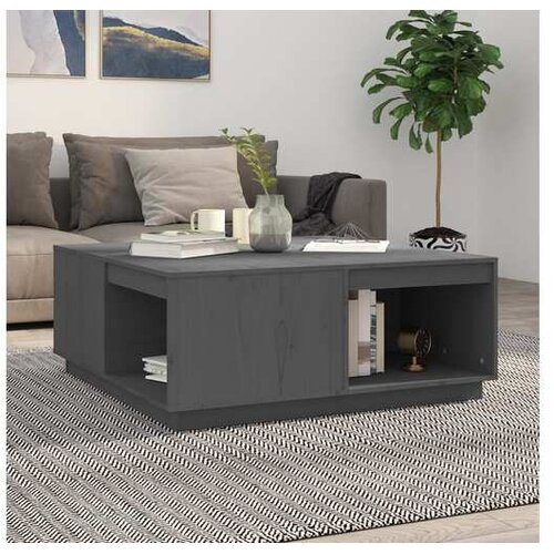  Stolić za kavu sivi 100 x 101 x 40 5 cm od masivne borovine Cene