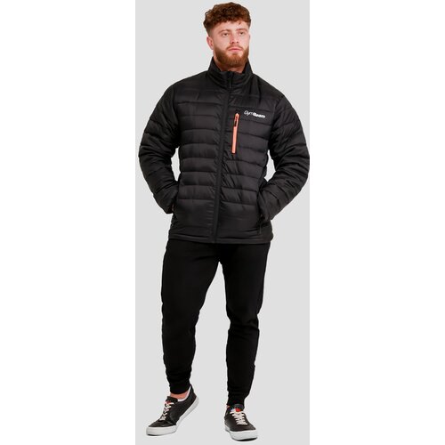 GymBeam Mu&amp;scaron;ka puffer jakna Black/Orange Slike