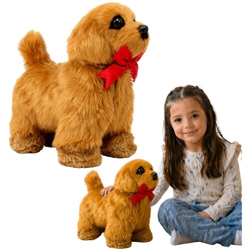  Interactive Remote Controlled Dog Moves Barks Brown Slike