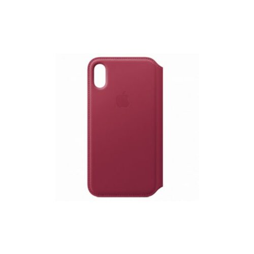 Apple iPhone X Leather Folio - Berry MQRX2ZM/A Slike