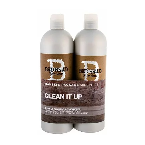 Tigi Bed Head Men Clean Up™ darilni set šampon 750 ml + balzam 750 ml za moške