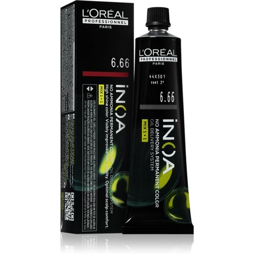L´Oréal Paris Inoa permanentna barva za lase brez amoniaka odtenek 6.66 CARMILANE 60 ml Cene