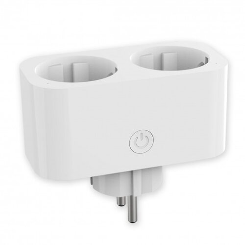Mitea_Electric Pametna dupla utičnica bela Wi‑Fi smart plug 16A 2.4GHZ APP+IOS sa meračem potro&scaron;nje MS-809M-W Cene