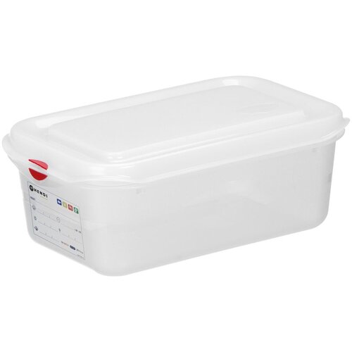 Hendi spremnik gn 1/4 polipropilen, gn 1/4, 2,8L, providno, 265x162x(H)100mm Cene