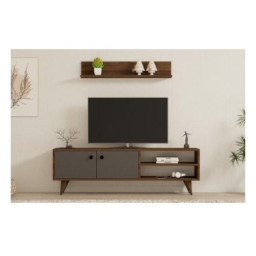 Hanah home tv polica erho walnut anthracite Cene