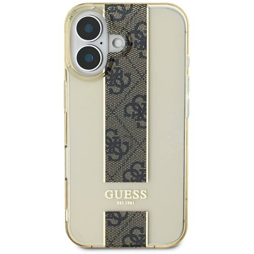 Guess Zaš?itni ovitek za iPhone 16 odporen s 4G vzorcem, Rjava, (21749450) Cene