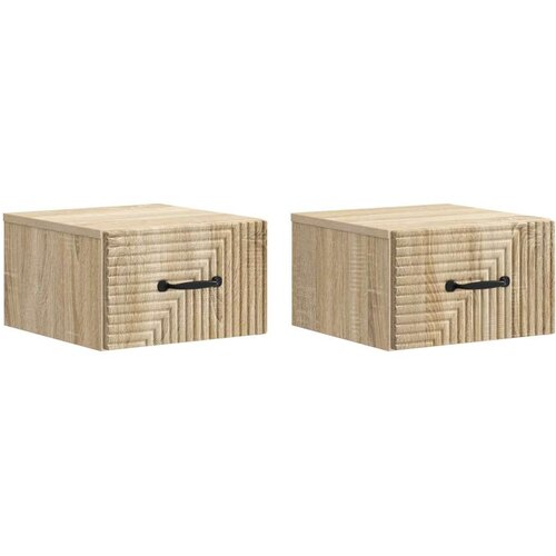  Stenski nočni omarici 2 pcs Sonoma hrast 34,5 x 33 x 20 cm, (5000209808) Cene