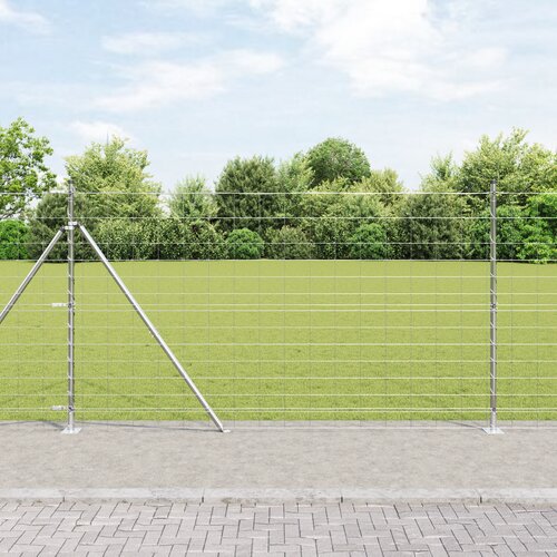 VidaXL poljska ograja 1.4x50 m pocinkano jeklo Slike