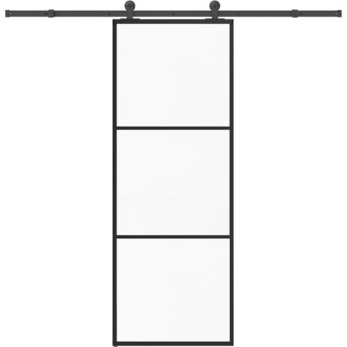 vidaXL Klizna vrata s priborom 76 x 205 cm od ESG stakla i aluminija Cijene