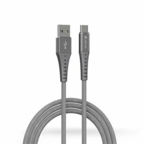 DEVIA USB Pheez Cable Micro 2.1A 1M siva Cene