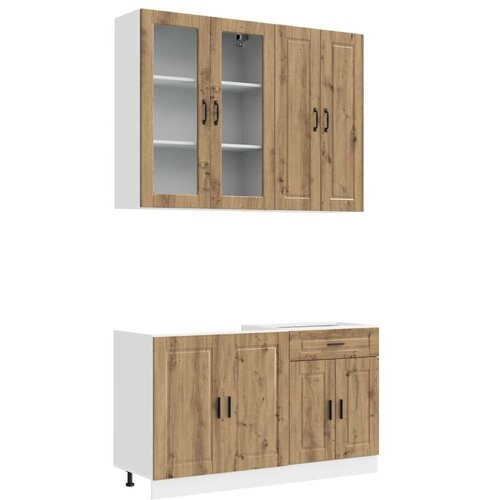  Kuhinjska jedinica PORTO 4 kom. Hrast artisan Konstruirano drvo - Hrast artisan 100 cm Cene