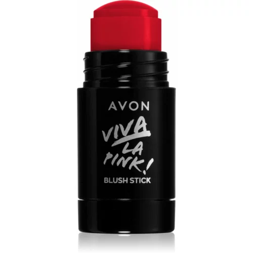 Avon Viva La Pink! kremasto rumenilo nijansa Red Revolution 5,5 g
