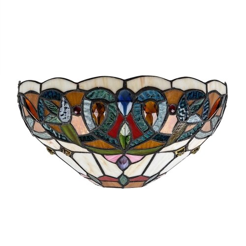 Brilagi tiffany vitražna zidna svetiljka luisa 1xE27/40W/230V Slike