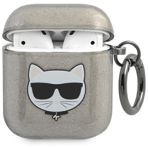 Karl Lagerfeld ETUI ZA AIRPODS 1 2 POKROV BLEŠČICE ČRNA CHOUPETTE, (21977014) Cene
