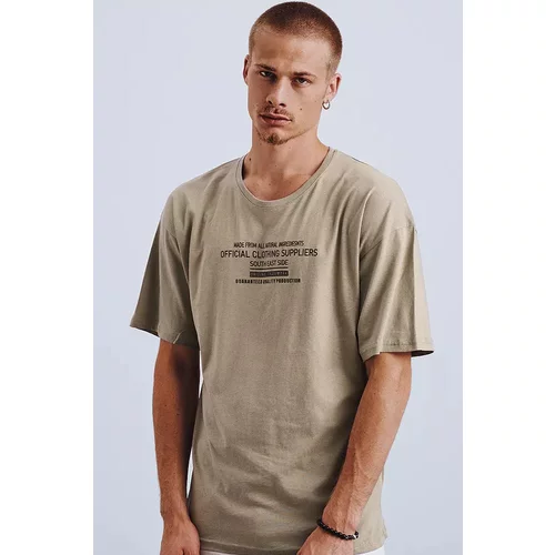 DStreet Men's T-shirt with khaki print