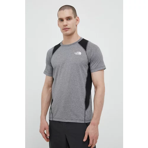 The North Face Sportska majica kratkih rukava Glacier boja: siva, s uzorkom