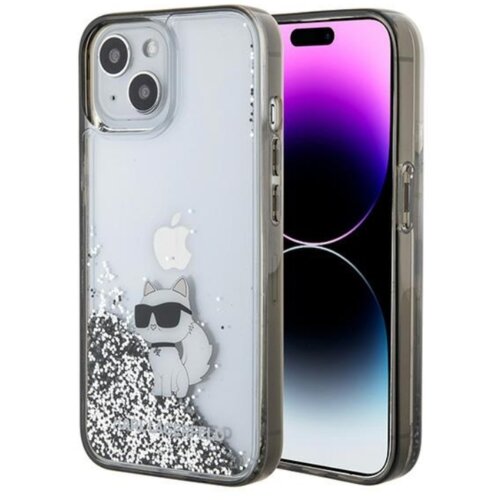  ORIGINAL KARL LAGERFELD CASE LIQUID GLITTER CHOUPETTE KLHCP15SLKCNSK ZA IPHONE 15 TRANSPARENT Cijene