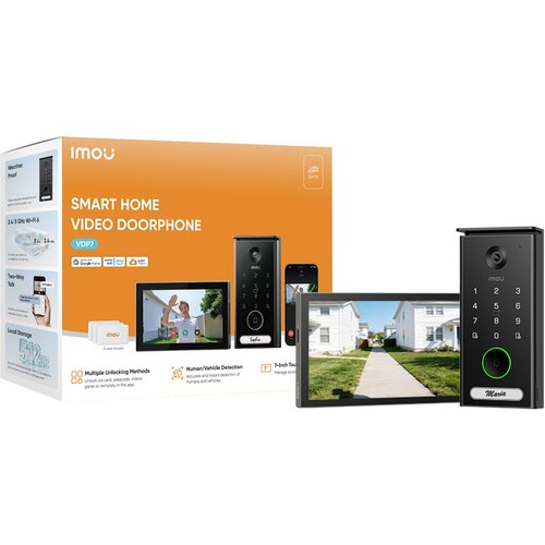 Imou VDP7 videointerfonski sustav 5 MP 17,8 cm (7") Crno Cene