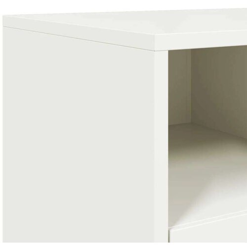 vidaXL TV omarica bela 100,5x39x43,5 cm hladno valjano jeklo Cene