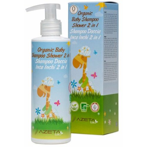 Azeta Bio organski bebi šampon/kupka 200 ml 0+M (omega 3/6/9) Slike