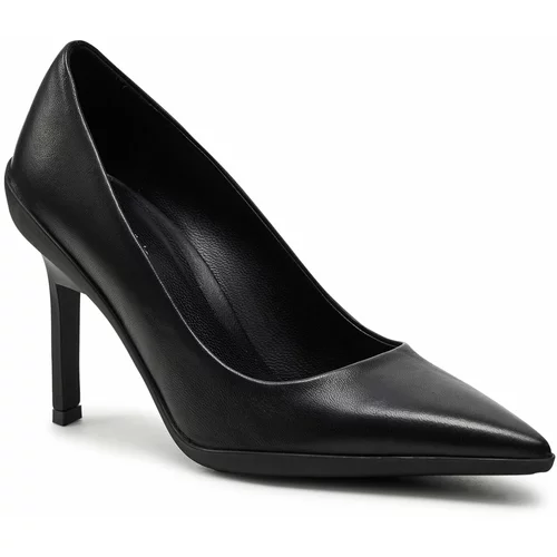 Calvin Klein Čevlji z visoko peto Heel Pump 90 Leather HW0HW02033 Black BEH
