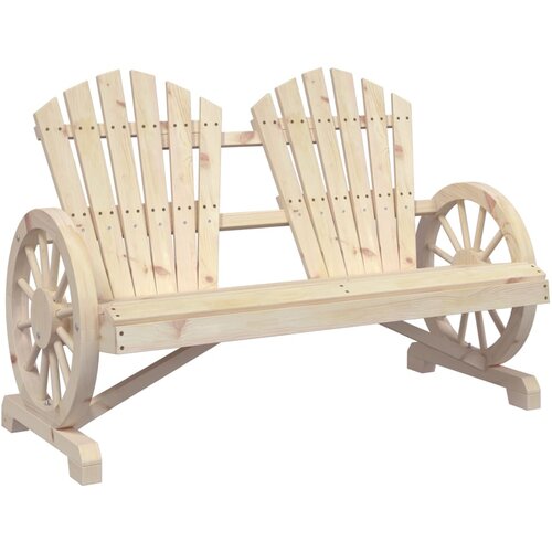 Maison Chic Vrtni Stoli - Stol za vrt Adirondack za 2 osebi trden les jelke JS616, (21878743) Cene
