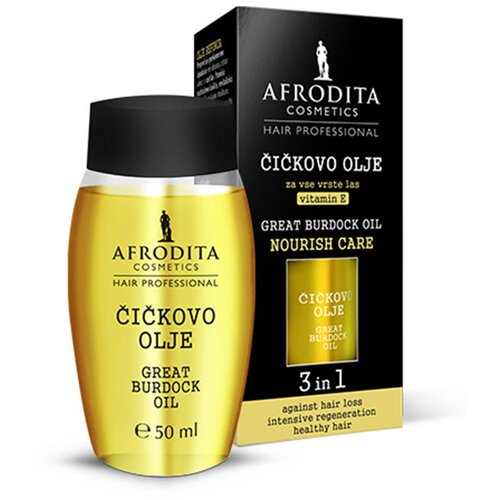 Afrodita Cosmetics čičkovo ulje za sve tipove kose 50ml Cene