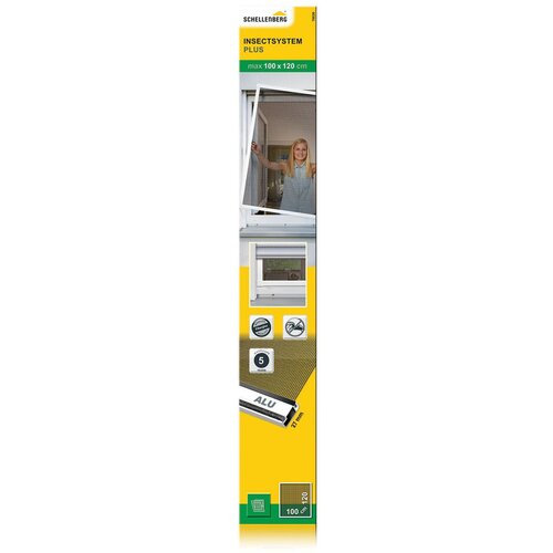 SCHELLENBERG Zaštita od insekata za prozore Plus (Š x V: 100 x 120 cm, Boja okvira: Bijele boje) Cijene