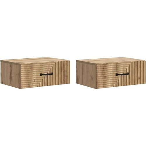  Stenski nočni omarici 2 pcs Artisan hrast 49 x 34,5 x 20 cm, (5000209593) Cene