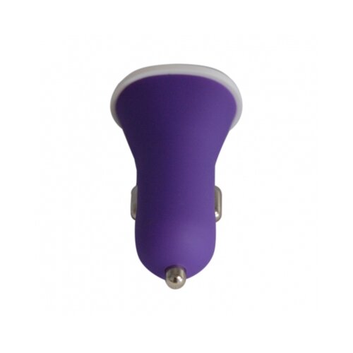 Univerzal avtopolnilec adapter 12/24V z dvojnim usb izhodom 3400 mah - vijola Slike