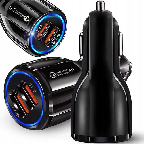 Led 2x usb 3.0 auto punjač za brzo punjenje quickcharge 3.1a uređaja Slike