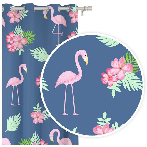 Edoti zavesa za kupatilo in flamingos 140x250 A499 Cene
