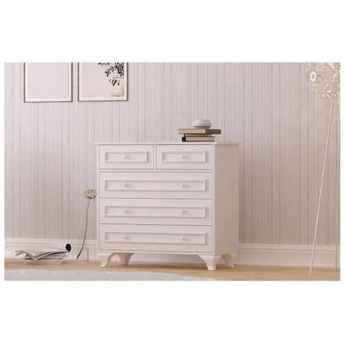 Hanah home Komoda s ladicama Rb-186-06, 90x86x40 cm, Bijela Cene