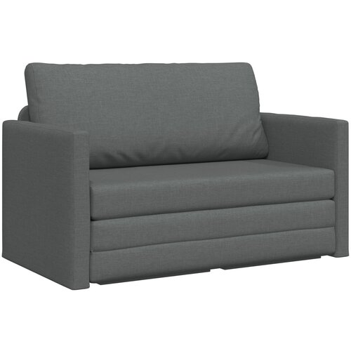 VidaXL Kauč na podu 2-u-1 Tamno siva 124x71x78 cm Tkanina Slike