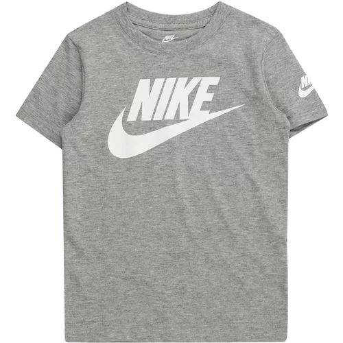 Nike Sportswear Majica 'FUTURA EVERGREEN' siva melange / bijela