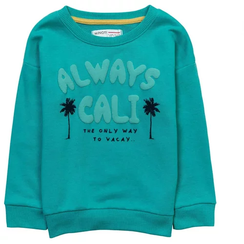 MINOTI Sweater majica morsko plava / smaragdno zelena