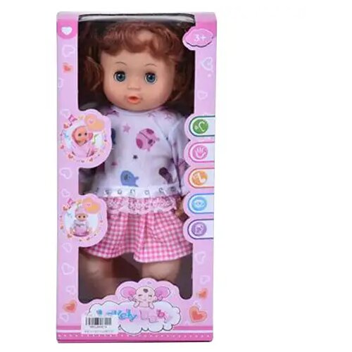 Magic Toys Kelly lutka sa zvukom u kariranoj suknji 36cm Cene