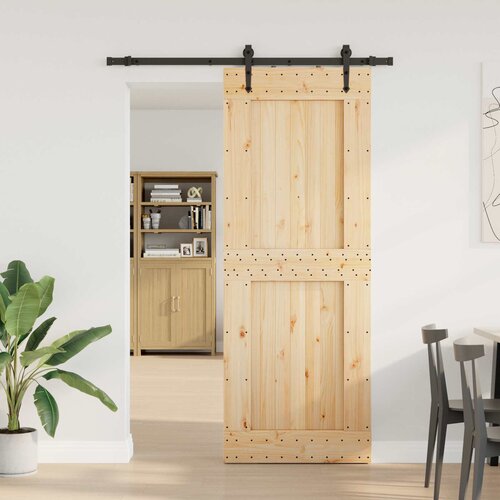  Klizna vrata NARVIK Prirodna i crna 85 x 210 cm (152,5 cm) Cijene