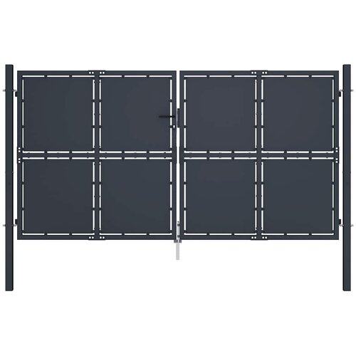  Vrtna vrata Čelik 300x150 cm Antracit Cene